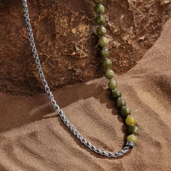 Karma and Luck | Balanced Warrior - Jade Mantra Necklace,商家Premium Outlets,价格¥774
