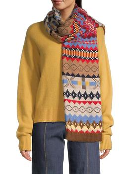 maxmara围巾真假, Weekend Max Mara | Maura Jacquard Knit Scarf商品图片 