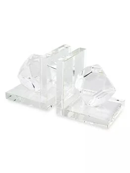 Tizo | Clear Crystal Bookend Pair,商家Saks Fifth Avenue,价格¥1190