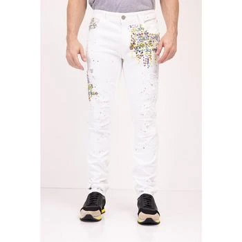 推荐Men's Modern Embroidered Denim Jeans商品