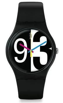 Swatch | Zoomzang Quartz Black Dial Unisex Watch SUOB141 7.6折, 满$75减$5, 满减