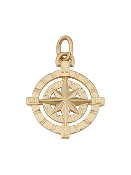 Oradina | 14K Yellow Gold Compass Rose Pendant Charm,商家Saks Fifth Avenue,价格¥1959