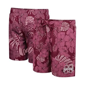 Colosseum | Men's Maroon Mississippi State Bulldogs The Dude Swim Shorts商品图片,