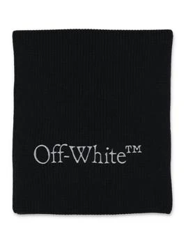 Off-White | Off-White Bookish Logo Embroidered Scarf 5折, 独家减免邮费