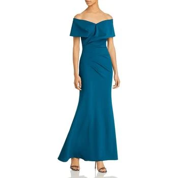 AQUA | Aqua Womens Cuff Wrap Off-The-Shoulder Evening Dress 1折