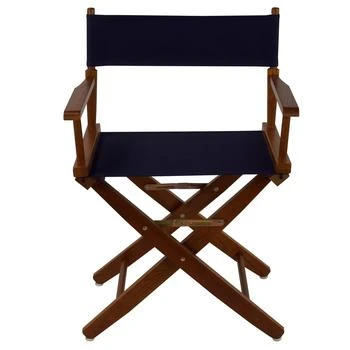 American Trails | Extra-Wide Premium 18"  Directors Chair Mission Oak Frame W/Navy Color Cover,商家Premium Outlets,价格¥725