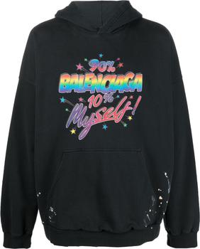 巴黎世家卫衣价格, Balenciaga | Balenciaga - Wide Fit Hoodie商品图片 