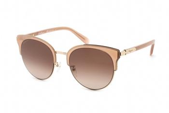 菲拉格慕眼镜, Salvatore Ferragamo | Brown Gradient Round Ladies Sunglasses SF175SK 272 55商品图片 1.9折