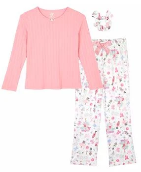 Max & Olivia | Little and Big Girls 3-Piece Nutcracker Print Pajama Set,商家Macy's,价格¥265