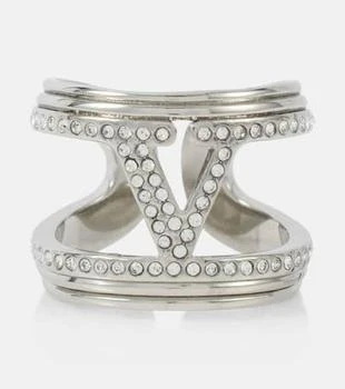 Valentino | VLogo水晶缀饰戒指,商家MyTheresa CN,价格¥3318