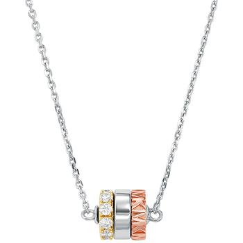 Michael Kors | Tri-Tone Sterling Silver Rondelle Necklace商品图片,