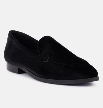 推荐Luxe-lap Black Velvet Handcrafted Loafers商品