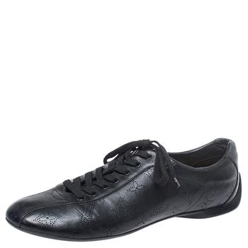 lv男鞋图片, [二手商品] Louis Vuitton | Louis Vuitton Black Mahina Leather Low Top Sneakers Size 39.5商品图片 7.1折, 满1件减$100, 满减