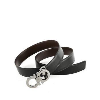 牛皮菲拉格慕皮带, Salvatore Ferragamo | 香港直邮SALVATORE FERRAGAMO 男士黑色牛皮腰带 67-9535-644557商品图片 额外8.2折x额外9折, 额外八二折, 额外九折