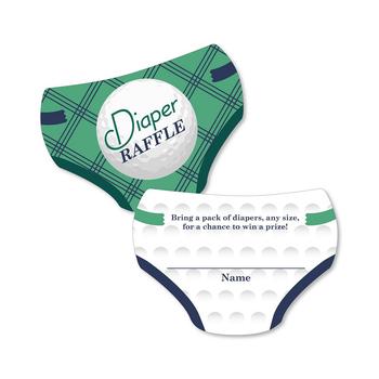 商品Par-Tee Time - Golf - Diaper Shaped Raffle Ticket Inserts - Baby Shower Activities - Diaper Raffle Game - Set of 24图片