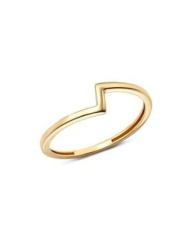 Moon & Meadow | Asymmetric Band Ring in 14K Yellow Gold - 100% Exclusive,商家Bloomingdale's,价格¥1302
