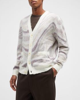 推荐Men's Spectrum Swirl Cardigan Sweater商品