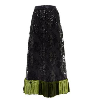 Gucci | Sequined lace midi skirt商品图片,