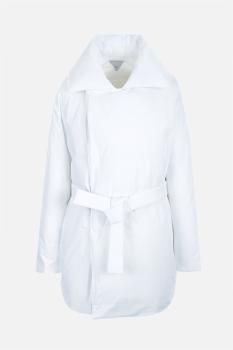商品BOTTEGA VENETA 女士白色棉质大廓形衬垫夹克 717001-V1LE0-9000图片