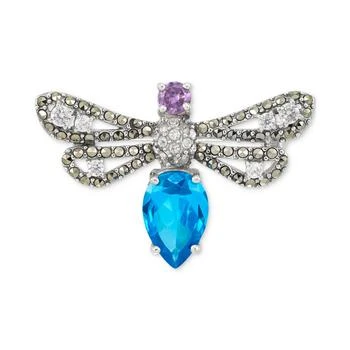 Macy's | Marcasite (3/8 ct. t.w.) & Cubic Zirconia Dragonfly Pin in Sterling Silver,商�家Macy's,价格¥2137