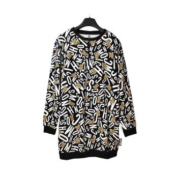 冬装莫斯奇诺卫衣, Moschino | MOSCHINO 女士黑色棉质长款卫衣 ZT1718-9005-1555商品图片 独家减免邮费