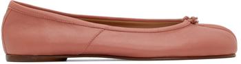 马吉拉鞋女鞋, MAISON MARGIELA | Pink Tabi Ballerina Flats商品图片 6.2折