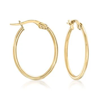 Ross-Simons | Ross-Simons Italian 18kt Yellow Gold Oval Hoop Earrings,商家Premium Outlets,价格¥1191