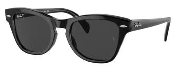 Ray-Ban | Ray Ban Polarized Black Square Unisex Sunglasses RB0707S 901/48 53商品图片,6折
