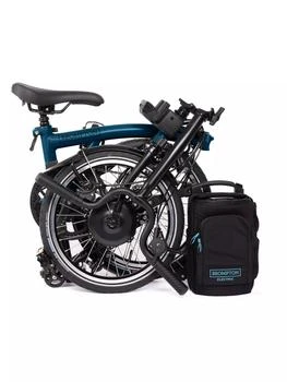 Brompton Bikes | Electric C Line 12 Speed Mid Handlebar Folding Bike,商家Saks Fifth Avenue,价格¥31857