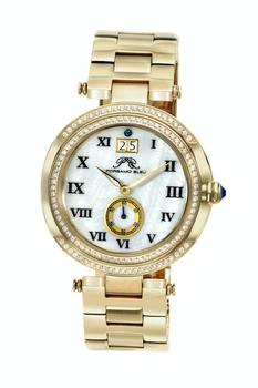 推荐South Sea Crystal Women's Gold Tone Watch, 104BSSC 40MM商品
