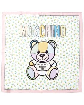 推荐Moschino Logo Print Silk Scarf商品