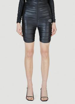 推荐Ruched High Waisted Sport Shorts in Black商品