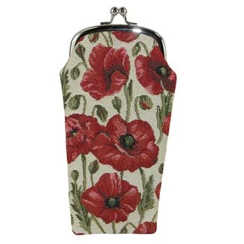 CTM | Women's Poppy Print Tapestry Glasses Case,商家Premium Outlets,价格¥143