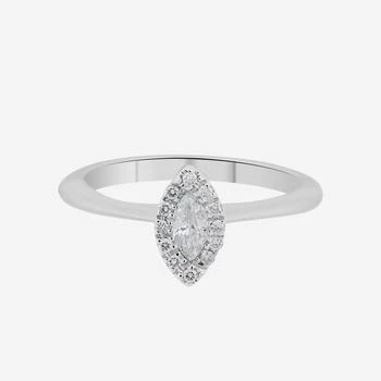 推荐SALVINI 18K White Gold, Diamond Halo Ring 20033110商品