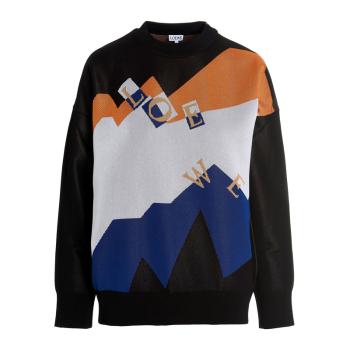 罗意威t恤黑色直邮, Loewe | LOEWE 女士针织衫/毛衣黑色 S540Y14K83-1642商品图片 独家减免邮费