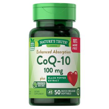 商品Nature's Truth | CoQ-10 100 mg plus Black Pepper Extract,商家Walgreens,价格¥166图片