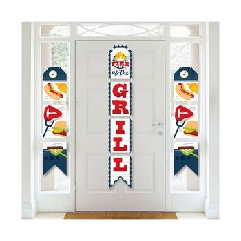 商品Big Dot of Happiness | Fire Up the Grill - Hanging Vertical Paper Door Banners - Summer BBQ Picnic Party Wall Decoration Kit - Indoor Door Decor,商家Macy's,价格¥149图片
