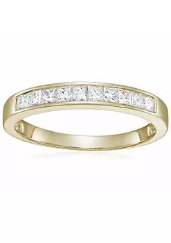 商品Vir Jewels | 1/2 cttw Princess Cut Diamond Wedding Band 14K White or Yellow Gold Channel Set,商家Belk,价格¥3853图片