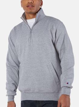 推荐Men'S Eco Fleece 1/4 Zip Sweatshirt in Light Steel商品
