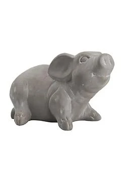 Urban Trends Collection | Terracotta Sitting Pig Figurine SM Coated Finish, Dark Gray,商家Belk,价格¥343