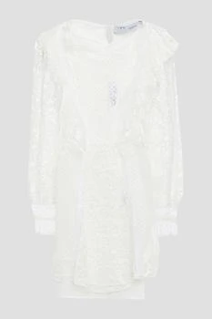 IRO | Fergus ruffled cotton-blend lace and point d'esprit mini dress 1.5折