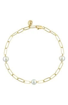 Effy | 14K Yellow Gold Freshwater Pearl Chain Bracelet,商家Nordstrom Rack,价格¥2615