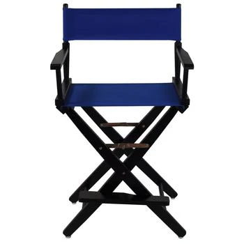 American Trails | Extra-Wide Premium 24"  Directors Chair Black Frame W/Royal Blue Color Cover,商家Premium Outlets,价格¥845
