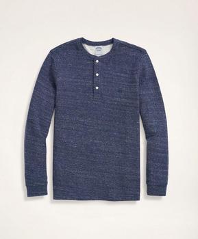 Brooks Brothers | Double-Knit Cotton Jersey Henley商品图片 4.4折