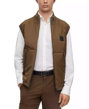 Hugo Boss | Men's Logo Patch Regular-Fit Gilet Vest,商家Macy's,价格¥1460