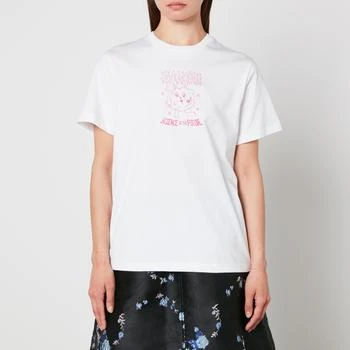 推荐Ganni Basic Pink Bunny Organic Cotton Jersey T-Shirt商品