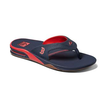 推荐Men's Navy Boston Red Sox Fanning Bottle Opener Sandals商品