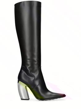 Bottega Veneta | 100mm Tex Leather Boots商品图片,