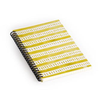 商品Deny Designs | Angela Minca Watercolor Lines Yellow Notebook Spiral,商家Premium Outlets,价格¥129图片