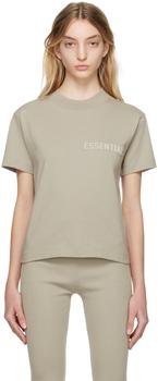 商品Essentials | 2023春季新款 女款 灰色圆领 T 恤,商家SSENSE,价格¥298图片